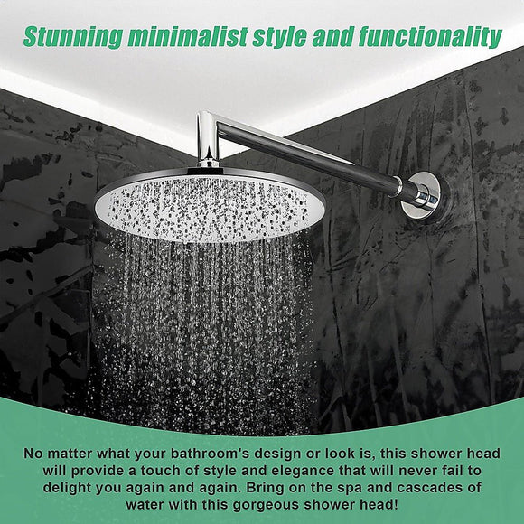 300mm Brass Shower Head Round Chrome Showerhead - RnR Galore