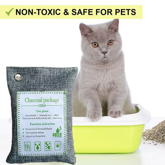 30PCS Air Purifying Bags Activated Bamboo Charcoal Freshener for Car Home Shoes 200g - RnR Galore