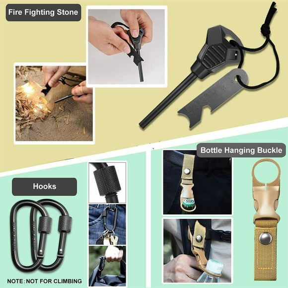 32 In 1 Emergency Survival Equipment Kit Camping SOS Tool Sports Tactical Hiking - RnR Galore