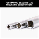 3PC Flexible Socket Extension Bars Shaft Set 1/2" 1/4" 3/8" Drive 10" 8" 6" Long - RnR Galore