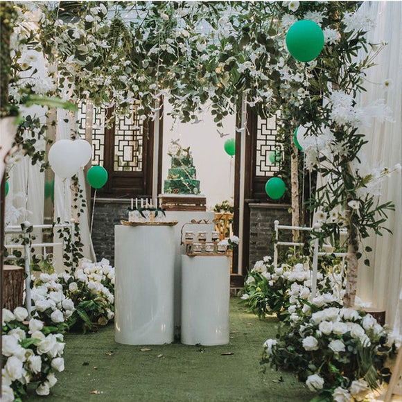 3PCS Display Stand Round Cylinder Pedestal w/ Balloon Set + LED Strip Wedding AU - RnR Galore