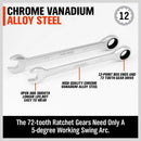 48 - Piece Ratchet Wrench Set with Rolling Pouch - Metric SAE Allen Key & Hex Key Spanner Kit - RnR Galore