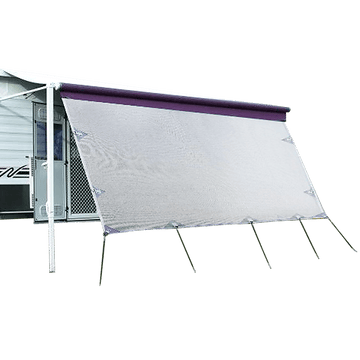 4.9m Caravan Privacy Screen Side Sunscreen Sun Shade for 17' Roll Out Awning - RnR Galore