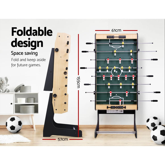 4FT Soccer Table Foosball Football Game Home Family Party Gift Playroom Foldable - RnR Galore