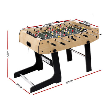 4FT Soccer Table Foosball Football Game Home Family Party Gift Playroom Foldable - RnR Galore