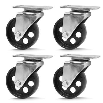 4Pc 3.5'' Heavy Duty Steel Castor Wheel Swivel Caster 500KG/EA Loading Capacity - RnR Galore