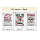 50x70cm Canvas Hessian Christmas Santa Sack Xmas Stocking Reindeer Kids Gift Bag, Green - Reindeer Gift - RnR Galore