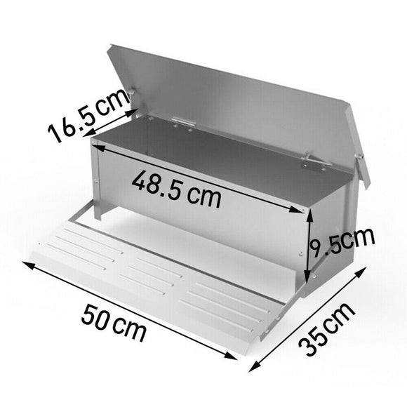 5KG 7.5L Garden Farm Automatic Food Storage Box Stand Chicken Feeder Poultry AU - RnR Galore