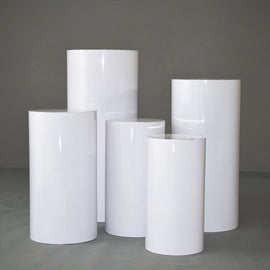 5PCS Round Plinth Cylinder Display Stand Pedestal Wedding Party Shop Display AU - RnR Galore