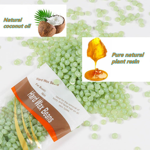 6x100g Hard Wax Beans Remover With 20 Wooden Sticks - RnR Galore