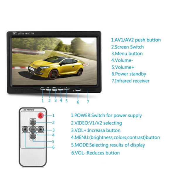 7'' Waterproof Monitor Reversing Kit For Truck Caravan - RnR Galore