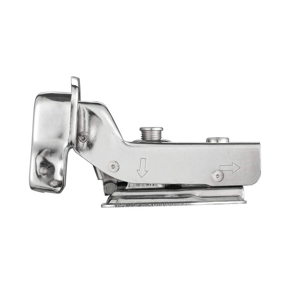 8 Pack 304 Stainless Steel Cabinet Hinges 100 Degree Soft Closing Insert Overlay Door Hinge Nickel Plated Finish - RnR Galore