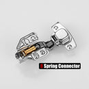 8 Pack 304 Stainless Steel Cabinet Hinges 100 Degree Soft Closing Insert Overlay Door Hinge Nickel Plated Finish - RnR Galore