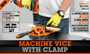 90mm Drill Press Bench Vice Quick Release Clamp Jaw Soft Grip Hand Pads Woodwork - RnR Galore