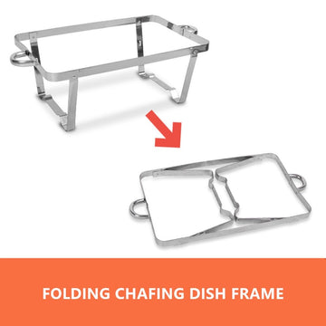 9L Chafing Dish Set Buffet Pan Bain Marie Bow Stainless Steel Food Warmer(2*4.5L) - RnR Galore
