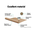 Instahut Window Fixed Pivot Arm Awning Outdoor Retractable Canopy 2.1X2.1M Beige-6