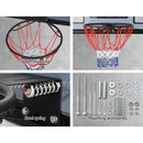 Everfit 45" Basketball Hoop Backboard Wall Mounted Ring Net Sports Pro System-6