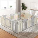 Keezi Baby Playpen 16 Panels Foldable Toddler Fence Safety Play Activity Centre-8