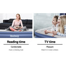 Bestway Air Mattress Inflatable Bed 46cm Airbed Single Blue-6