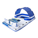 Bestway Pool Float Island Inflatable Lounge 6-person Seat Canopy-1