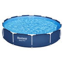 Bestway Swimming Pool 366x76cm Steel Frame Round Above Ground Pools w/ Filter Pump 6473L-3