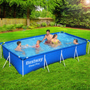 Bestway Swimming Pool 400x211x81cm Steel Frame Above Ground Pools 5700L-8