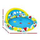 Bestway Kids Pool 120x117x46cm Inflatable Play Swimming Pools w/ Canopy 45L-2