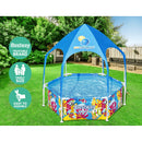 Bestway Kids Pool 183x51cm Steel Frame Swimming Play Pools Canopy 930L-4
