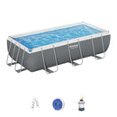 Bestway Swimming Pool 404x201x100cm Steel Frame Above Ground Pools Filter Pump Ladder 6478L-1