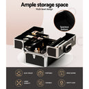 Embellir Portable Cosmetic Beauty Makeup Case- Black-5