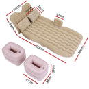 Weisshorn Car Mattress 176x80 Inflatable SUV Back Seat Camping Bed Beige-2