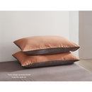 Cosy Club Cotton Bed Sheets Set Orange Brown Cover Double-4