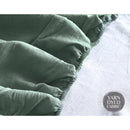 Cosy Club Cotton Bed Sheets Set Green Beige Cover Single-5