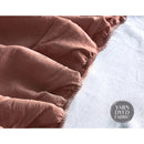 Cosy Club Cotton Bed Sheets Set Red Beige Cover Single-5