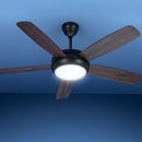 Devanti 52'' Ceiling Fan AC Motor 5 Blades w/Light - Dark Wood-7