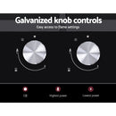 Devanti Gas Cooktop 30cm 2 Burner Black-6