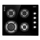 Devanti Gas Cooktop 60cm Stove Hob Black-1