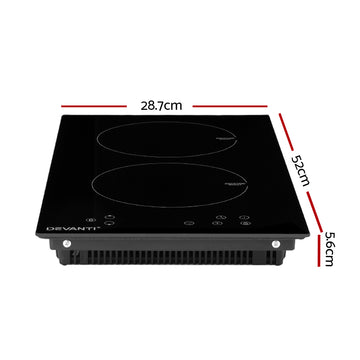 Devanti Induction Cooktop 30cm Electric Cooker - 0