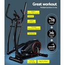 Everfit Exercise Bike Elliptical Cross Trainer Home Gym Fitness Machine LCD-3