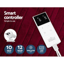 Giselle Electric Throw Rug Heated Blanket Fleece Red-5