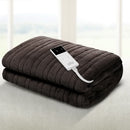 Giselle Bedding Electric Throw Blanket - Chocolate-8