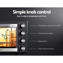 Devanti 45L Convection Oven Electric Fryer Ovens 1800W-4