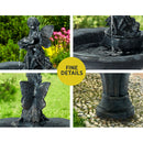 Gardeon Solar Water Feature with LED Lights Angel 94cm-6