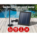Gardeon Solar Pond Pump Submersible Water Fountain Kit 6.1FT-4