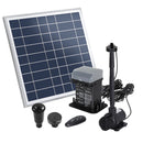 Gardeon Solar Pond Pump with Battery Kit LED Lights 9.8FT-1