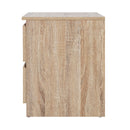 Artiss Bedside Table 2 Drawers - PEPE Oak-4