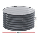 Green Fingers Garden Bed 90X45cm Planter Box Raised Container Galvanised Steel-2