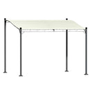 Instahut Gazebo Marquee 3m Outdoor Event Wedding Tent Camping Party Shade Iron Art Canopy Beige-1