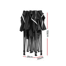 Instahut Gazebo Pop Up Marquee 3x4.5 Folding Tent 500D Wedding Camping Black-3