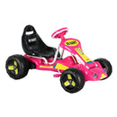 Rigo Kids Pedal Go Kart Ride On Toys Racing Car Plastic Tyre Pink-1